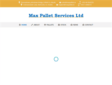 Tablet Screenshot of maxpallets.ie